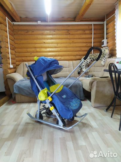 Детские санки коляска nika
