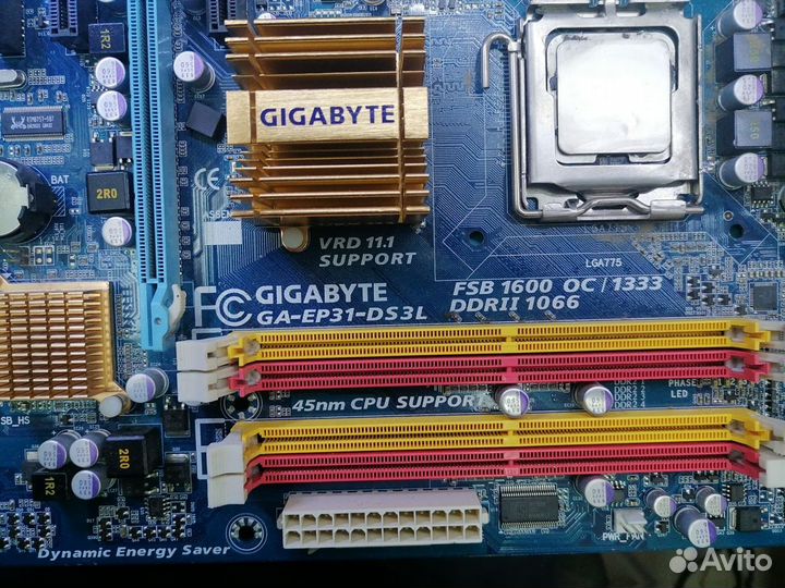 Материнская плата Socket LGA775 gigabyte GA-EP31-D