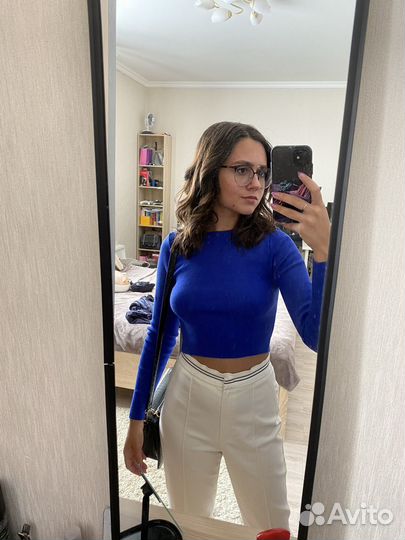 Вязанный топ zara