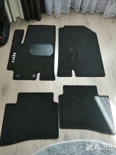 Коврики велюровый kia rio 4 оригинал новые