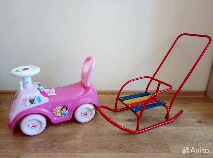 Переноска для куклы, санки, машинка толокар