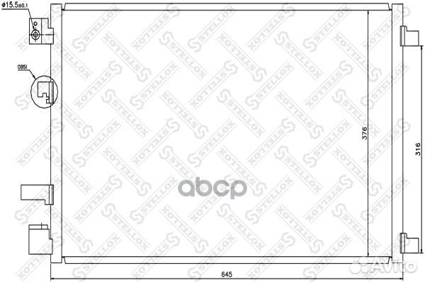 10-45482-SX радиатор кондиционера Nissan Qashq