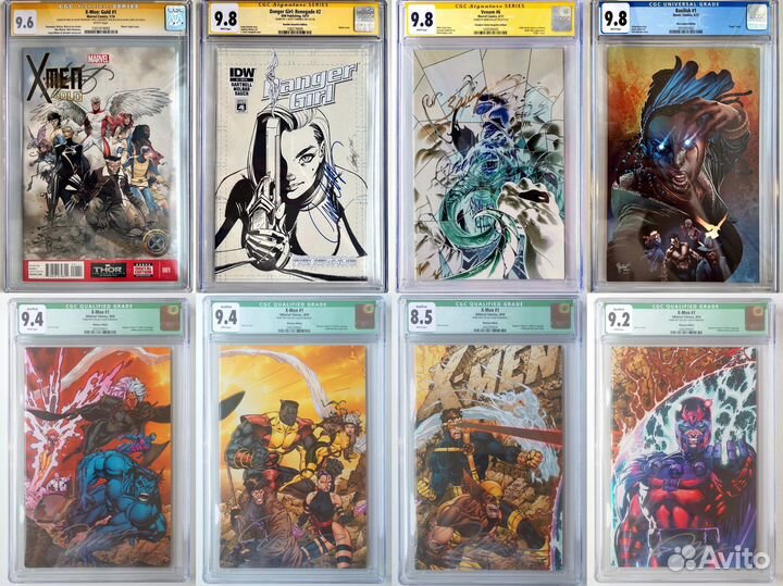 Комиксы Marvel, DC, IDW и Boom в кейсах CGC