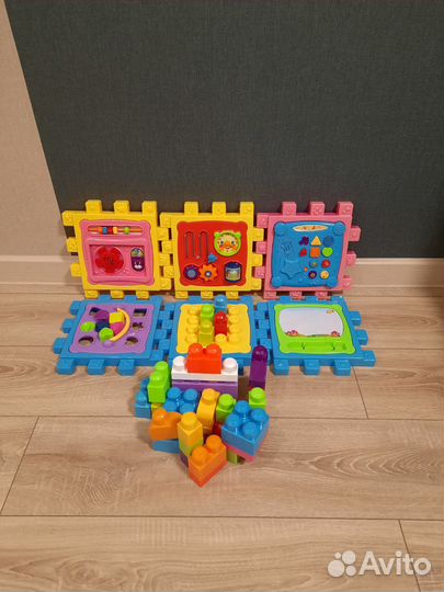 Развивающий куб - пазл музыкальный с конструктором