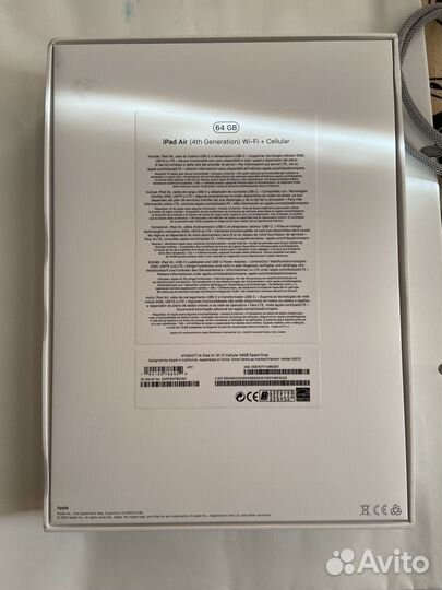 Apple iPad Air 4 wi-fi + cellular 64gb