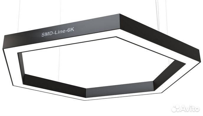 Светильник светодиодный форма шестигранник 530мм