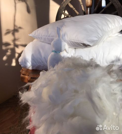 Пух ангорского пухового кролика