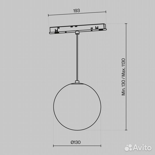 Трековый светодиодный светильник Maytoni Technical Luna TR039-4-5W3K-WW-DS-W