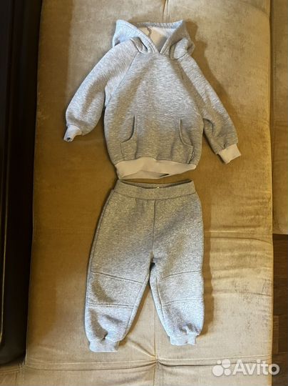 Костюм теплый на флисе - Худи и штаны