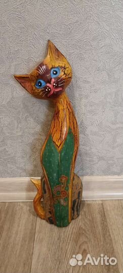 Кот деревянный