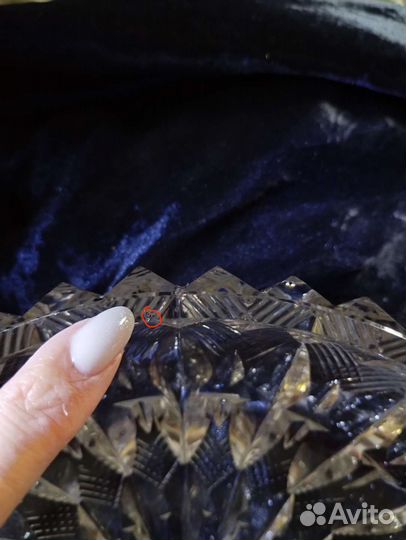 Хрустальная ваза для фруктов, салатник СССР