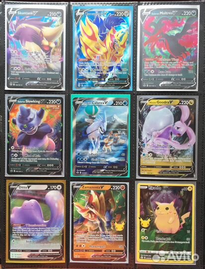 Карты Pokemon TCG на различных языках Покемон кки