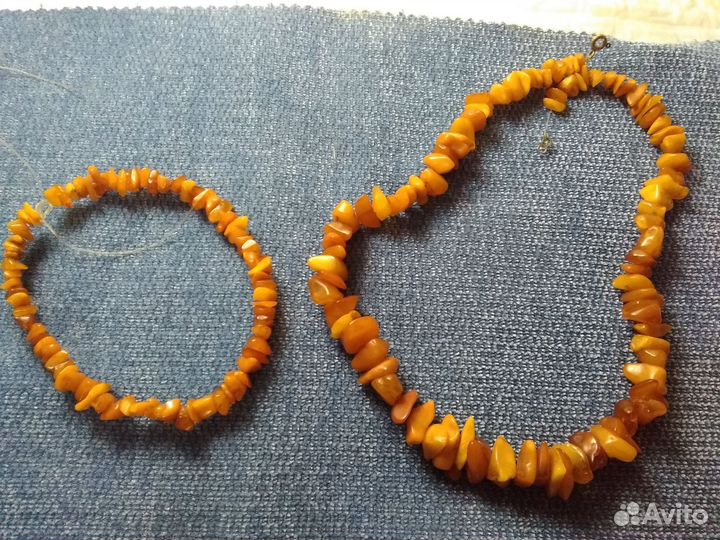 Янтарные бусы СССР