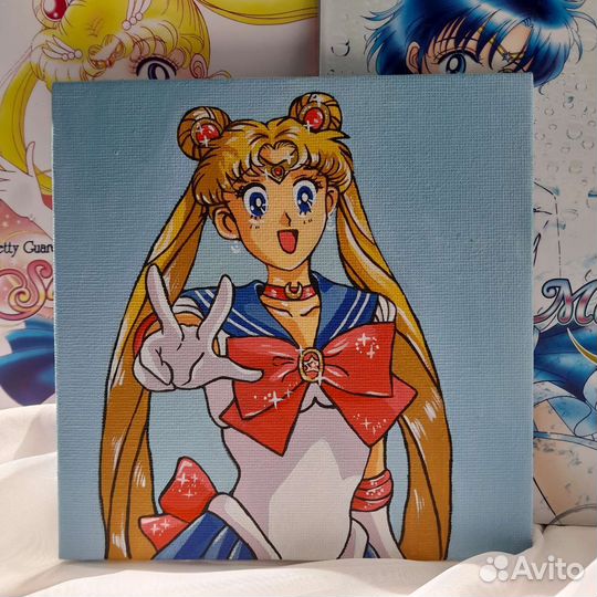 Аниме картина акрилом 