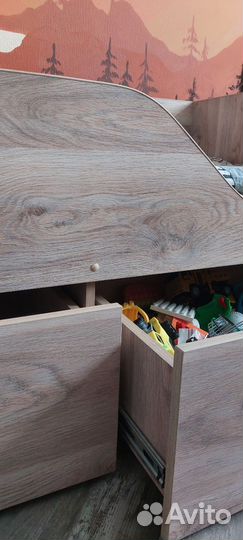 Кровать детская с ящиками +матрас