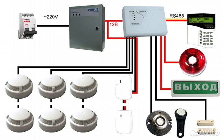 Установка пожарной сигнализации