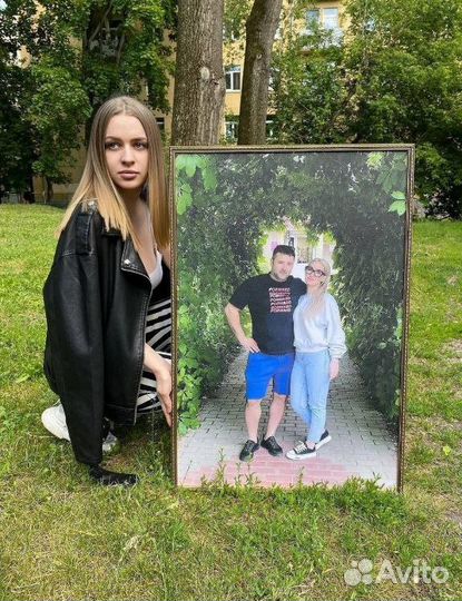 Портрет по фото на холсте,картины на холсте