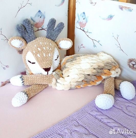 Пижамница вязаный олененок Бэмби