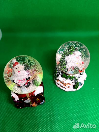 Новогодний шар со снегом