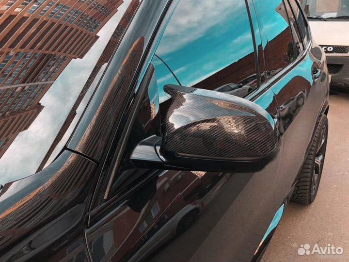 Крышки зеркал X5M F95 на X5 G05 карбон