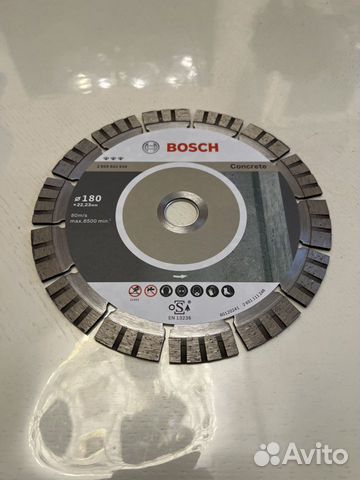 Алмазный диск bosch 180 мм по железобетону