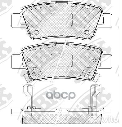 Колодки тормозные дисковые зад PN8809 NiBK