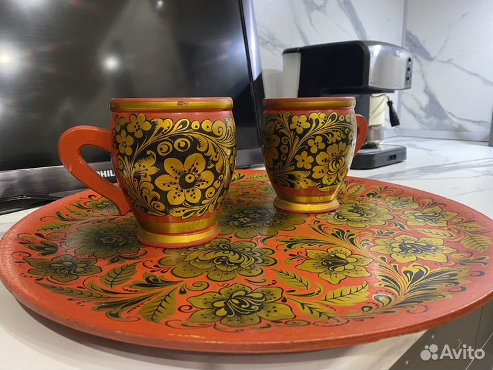 Набор посуды хохлома