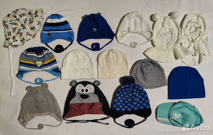 Шапки детские весна зима лето от 2 до 24 месяцев