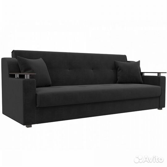 Диван-книжка Сенатор велюр серый