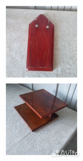 Полочка настенная СССР, вешалка ретро