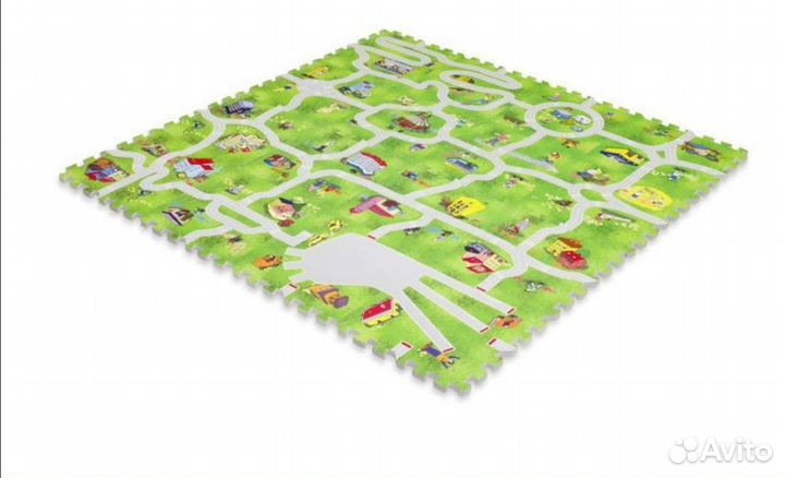 Детский игровой коврик-пазл