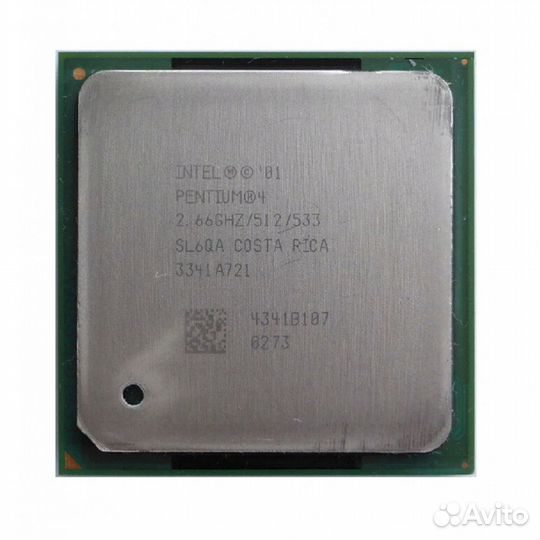 Сокет 478 Intel Pentium-4 2,66/512/533 SL6QA