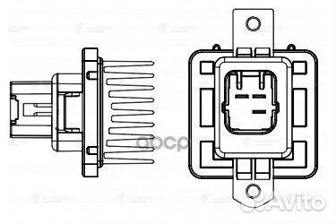 Резистор э/вент. отоп. для а/м Mitsubishi Outla