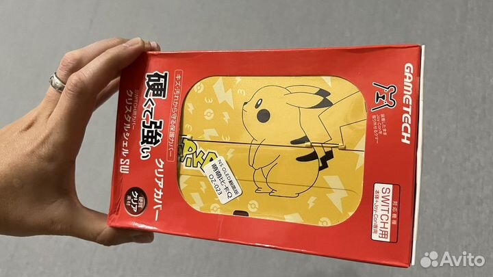 Чехол для nintendo switch oled новый (пикачу)