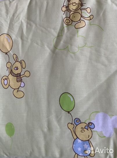 Кроватка детская с матрасом и бельем