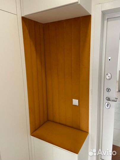 Мягкие стеновые панели в прихожей