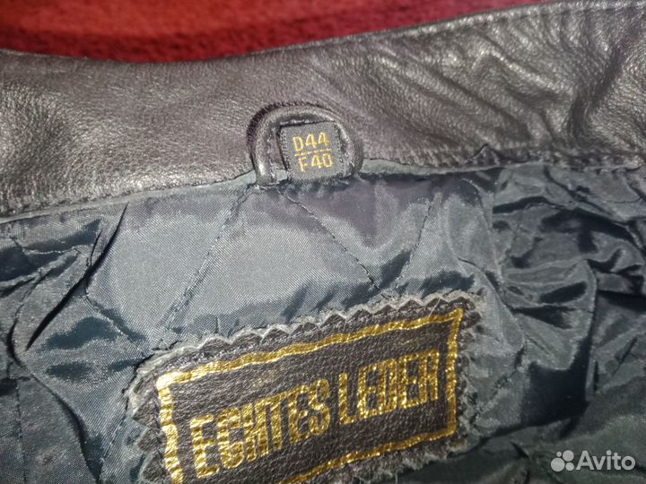 Кожаная куртка мужская байкерская