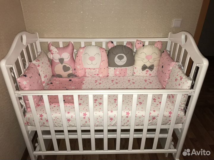 Бортики в детскую кроватку