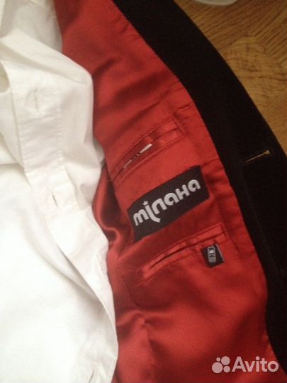 Костюм праздничный 110 черный с рубашкой