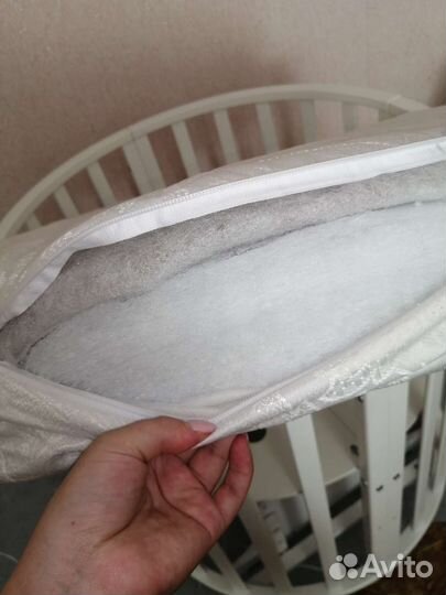 Матрас в круглую кроватку