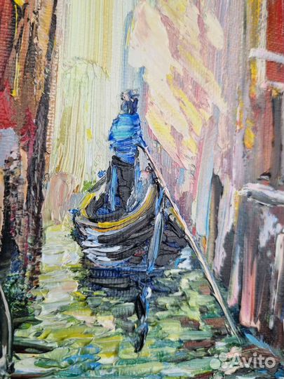 Венеция картина маслом миниатюра городской пейзаж