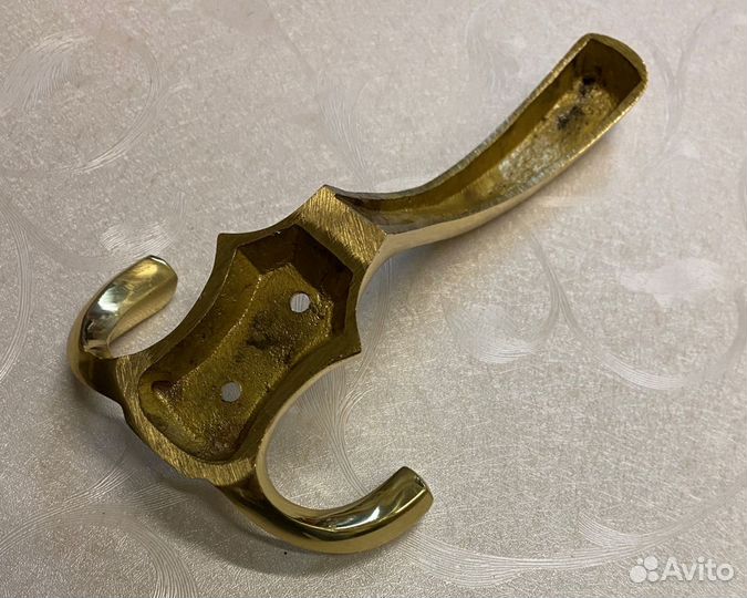 Крючки для одежды, гардероба бронзовые (5шт) литые