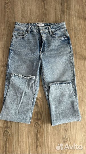 Джинсы zara mom 36