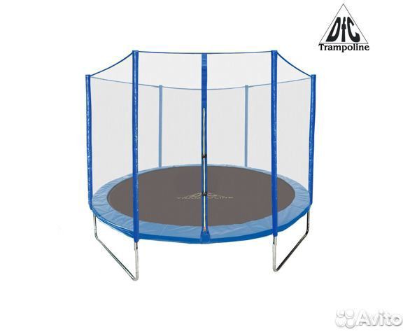 Батут DFC Trampoline Fitness 8ft с сеткой, 244см