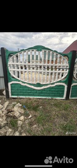 Бетонный забор из секций