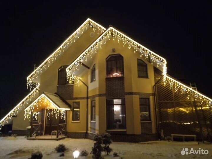 Гирлянда уличная Бахрома 5 метров 165 Led