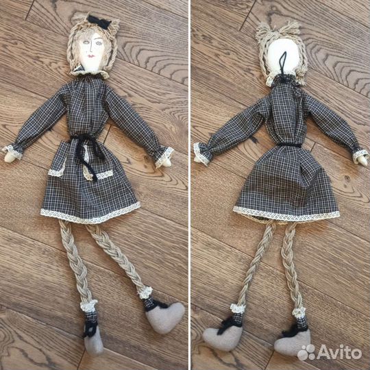 Игрушки авторские, санки деревянные декоративные