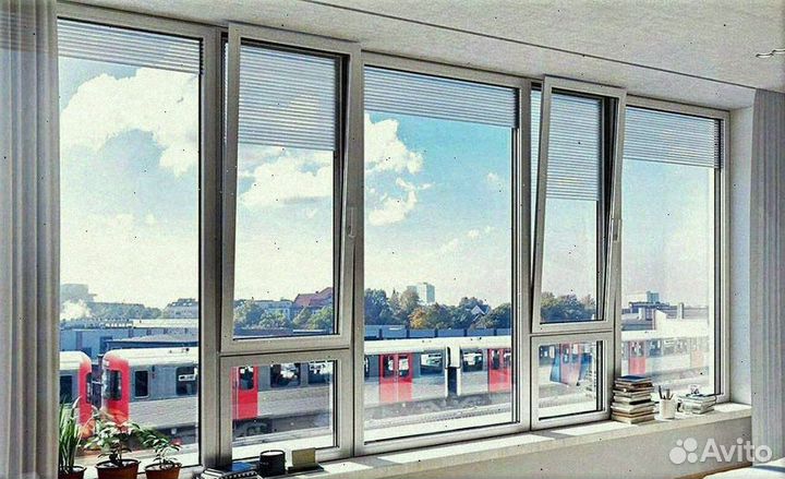Окна алюминиевые