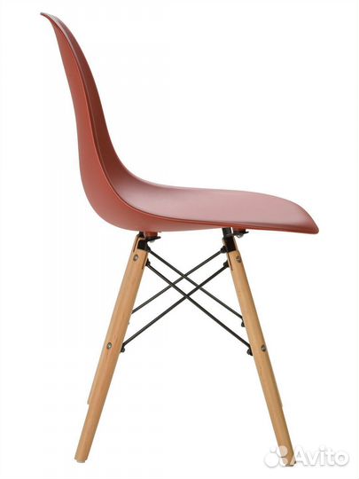 Стул в стиле eames DSW,кирпичный