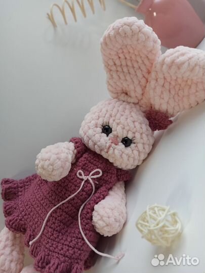 Плюшевые зайки. Ручная работа